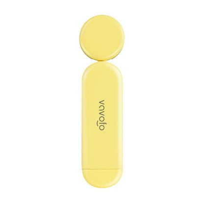 VAVOFO USB Rechargeable Book Light, Blue Light Blocking, Amber Clip-On Bookmark Shaped Reading Light with 6 LEDs and 9 Modes for Bedtime Reading - color: Yellow