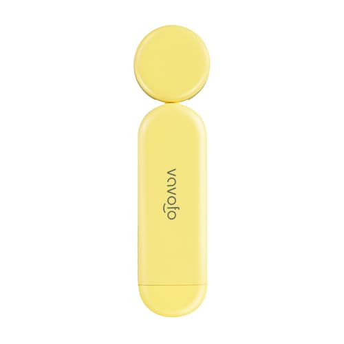 VAVOFO USB Rechargeable Book Light, Blue Light Blocking, Amber Clip-On Bookmark Shaped Reading Light with 6 LEDs and 9 Modes for Bedtime Reading - color: Yellow