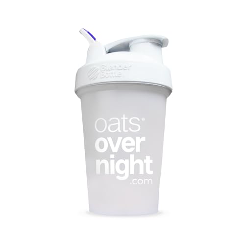 Oats Overnight BlenderBottle – Shaker Cup with Secure Pop Cap & Fill Line, Dishwasher Safe – Mixing Cup, Protein Shakes, Oatmeal, Breakfast On-the-Go & Travel - color: Purple