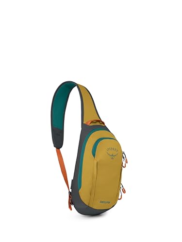 Osprey Daylite Shoulder Sling Bag - Crossbody Backpack for Everyday Carry, Festivals, and Travel - color: Tumbleweed Yellow/Tunnel Vision
