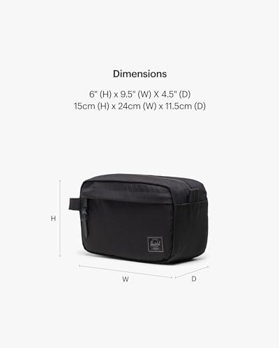 Herschel Unisex Chapter Travel Kit - color: Black Tonal, size: Standard - 5L