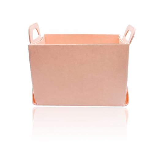 Felt Car Trunk Organizer, Foldable Vehicle Storage Box, Large Capacity Multi-Purpose Automotive Interior Accessories for Cars, SUV, Sedan, Truck (Pink) - color: pink