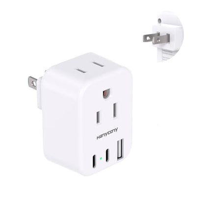 HANYCONY US to Japan Plug Adapter, Japan Power Travel Adpter with 2 Outlets 3 USB Ports(2 USB C), Type A Plug Adapter for Amercian USA to Japanese China Canada Mexico Philippines Peru - style: Type A - Japan USA China