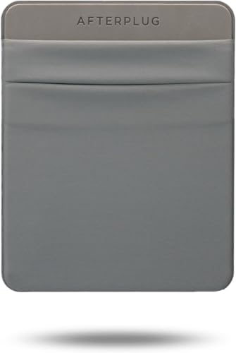 2-Pocket Adhesive Hard Drive Holder for Laptop, Stick-On Pocket Pouch for External Portable SSD, HDD, Slim Mouse and Cables (Large - Fits SSD & 2.5" Drives) - color: Gray, size: Large