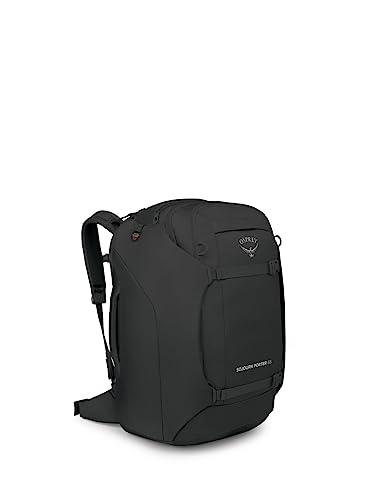 Osprey Sojourn Porter 65L Travel Backpack - Carry-On Compliant Luggage with StraightJacket Compression and Padded Laptop Sleeve - Durable Pack for International or Urban Travel Black - color: Black, size: 65L