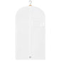 Kids Garment Bag for Hanging Clothes, Travel Garment Bag for Dresses, Dance Costumes & Suits, Breathable Clothes Cover for Baby Toddler Child, White, 30" x 18" - color: White