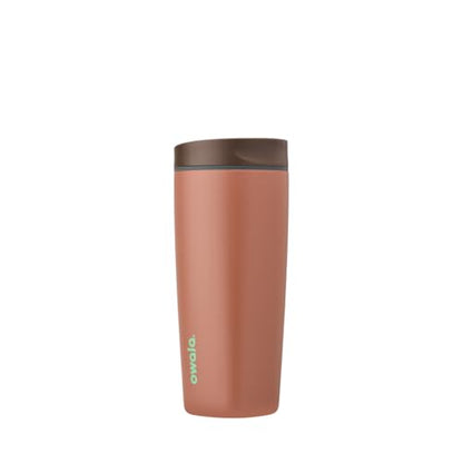 Owala SmoothSip Slider Insulated Stainless Steel Coffee Tumbler, Reusable Iced Coffee Cup, Hot Coffee Travel Mug, BPA Free 20 oz, Cozy Cocoa (Pack of 8) - color: Cozy Cocoa, size: 20 Ounces (Pack of 8)