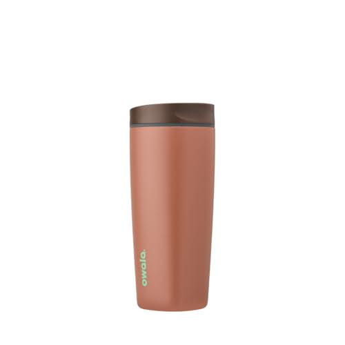 Owala SmoothSip Slider Insulated Stainless Steel Coffee Tumbler, Reusable Iced Coffee Cup, Hot Coffee Travel Mug, BPA Free 20 oz, Cozy Cocoa (Pack of 8) - color: Cozy Cocoa, size: 20 Ounces (Pack of 8)