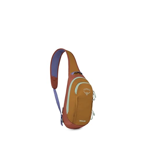 Osprey Daylite Shoulder Sling Bag - Crossbody Backpack for Everyday Carry, Festivals, and Travel - color: Barley Brown Multi