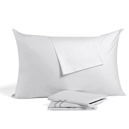 Toddler Travel Small Pillow Cases 12x16 Inch with Zipper Closure Pack of 2 Travel Pillow Cover 500 Thread Count 100% Egyptian Cotton Toddler Pillow case 12 x 16, Silver Grey - color: Silver Grey, size: Toddler 12x16