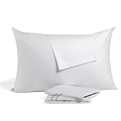 Toddler Travel Small Pillow Cases 12x16 Inch with Zipper Closure Pack of 2 Travel Pillow Cover 500 Thread Count 100% Egyptian Cotton Toddler Pillow case 12 x 16, Silver Grey - color: Silver Grey, size: Toddler 12x16