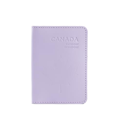 INCARNE Leather Passport Holder for Travel - Passport Case - Passport Wallet for Men - Passport Cover for Women Sleeve Protector - Travel Essentials Vacation Luggage Travel Gifts - Classic Fuchsia - color: Classic Fuchsia, style: Maple Canada