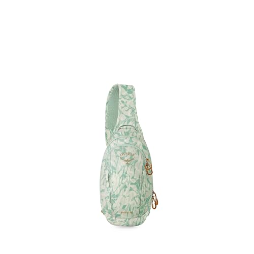 Osprey Daylite Shoulder Sling Bag - Crossbody Backpack for Everyday Carry, Festivals, and Travel - color: Shaleafy Print Frosty Mint
