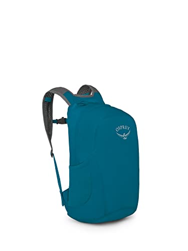 Osprey Ultralight Collapsible Stuff Pack - Lightweight, Packable Travel Backpack — Extra Bag For Travel and Every Day — 18 L Capacity Daypack to Expand Luggage, Waterfront Blue - color: Waterfront Blue