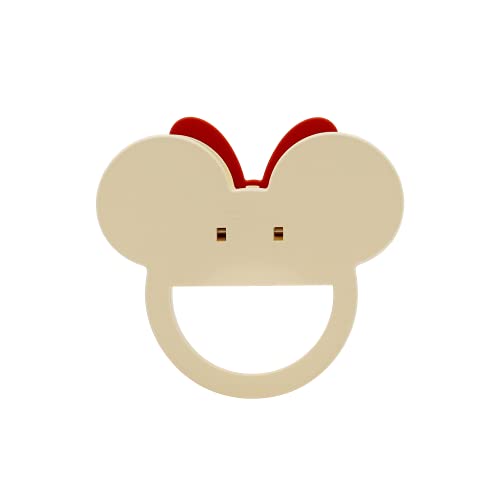 Impressions Vanity Disney Minnie Mouse GlowMe LED Beauty Ring Light with 3 Level Adjustable Brightness, Portable Clip on Phone Ring for Makeup and Tablet - color: White/Red