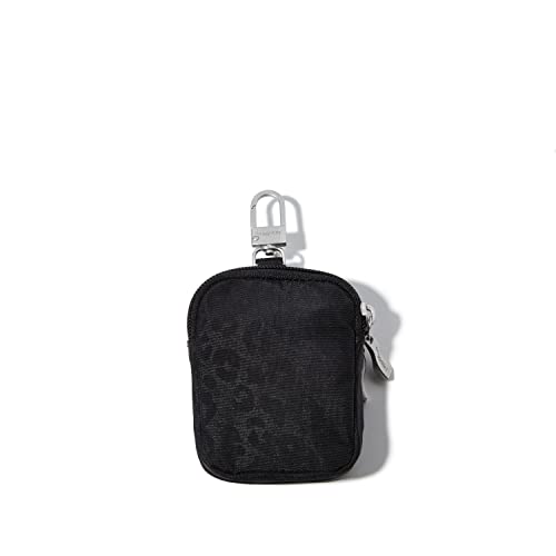 Baggallini womens On the Go Mini Pouch - color: Black Cheetah Emboss