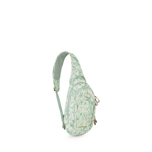 Osprey Daylite Shoulder Sling Bag - Crossbody Backpack for Everyday Carry, Festivals, and Travel - color: Shaleafy Print Frosty Mint