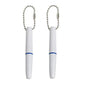 2PCS Reusable Dental Picks Kit Portable Teeth Stain Plaque Remover with Keychain with Keychain Tooth Erasers Tartar Eraser Tool Set for Travel, Pets & Oral Hygiene, White - color: White(pack of 2)