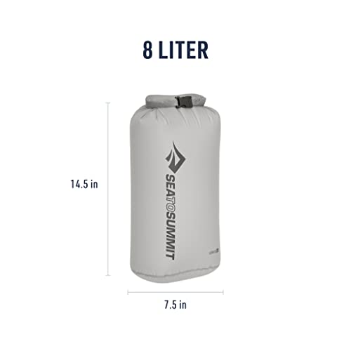 Sea to Summit Ultra-Sil Dry Bag, Ultralight Waterproof Dry Storage - color: HighRise Grey, style: 8 Liter