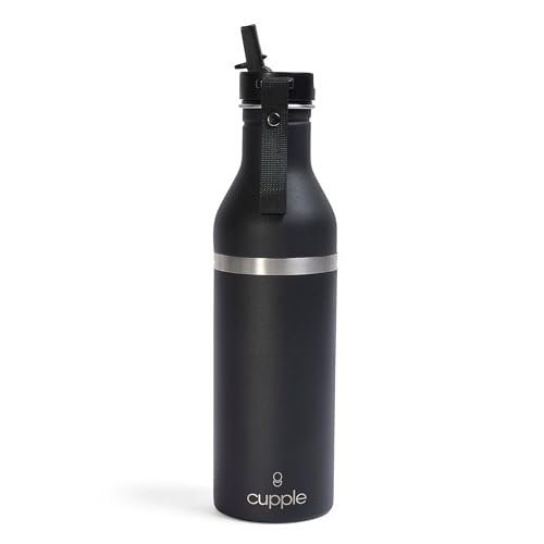 Tumbler, Stainless Steel 2-in-1 Travel Coffee Mug & Water Bottle, Leak Proof Insulated Cup for Hot & Cold Drinks, BPA Free, Fits Most Cup Holders (Black Pepper) - color: Black Pepper