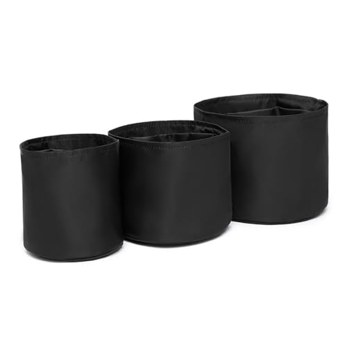 Insert Bag Lined Cosmetic Storage for Tote Organizer Insert Makeup Lightweight and Practical Liner Bag (Black-Nylon,Small) - color: Black-Nylon, size: Small