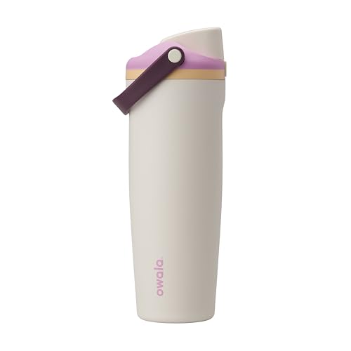 Owala FreeSip Sway Insulated Stainless Steel Water Bottle with Two-Way Spout, Built-In Straw and Bucket Handle, Made for Travel, School, and Sports, 30oz, BPA Free, Leak Proof, Daybreak - color: Daybreak, size: 30 Ounces