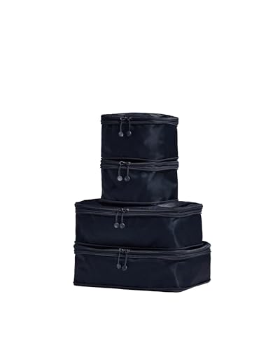 ANTLER - Compression Packing Cubes for Travel, Luggage Organiser for Suitcases or Bags, Travel Accessories, Set of 4, Navy Blue - color: Navy Blue