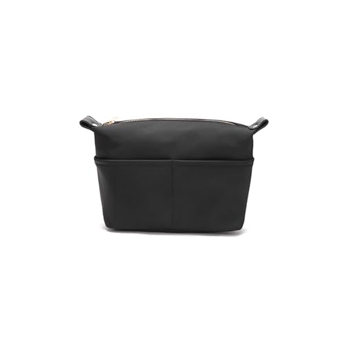 Insert Storage Bag Set Three Size Purse Organizer Cosmetic Bags with Compartments Makeup Travel Bags for Women Nylon (Small-nylon) - color: Black/nylon, size: Small