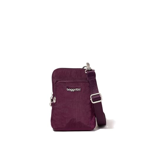 Baggallini Women's Securtex Anti-theft Activity Crossbody Bag - color: Mulberry