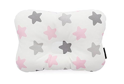 Soft Hypoallergenic Baby Head & Neck Support Organic Cotton Cover Machine Washable (Babystar Pink) - color: Babystar Pink