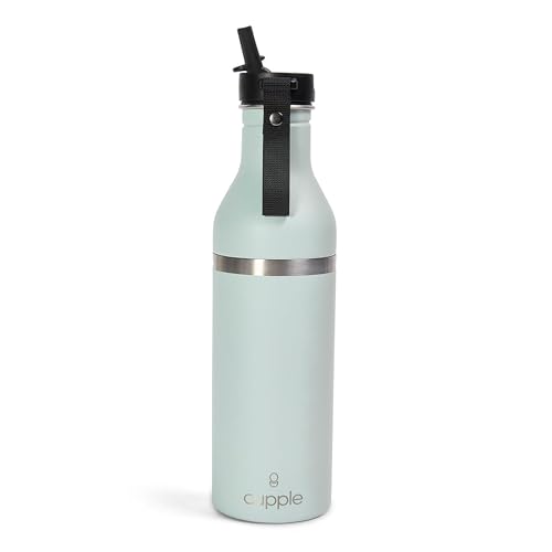 Tumbler, Stainless Steel 2-in-1 Travel Coffee Mug & Water Bottle, Leak Proof Insulated Cup for Hot & Cold Drinks, BPA Free, Fits Most Cup Holders (Sea Green) - color: Sea Green