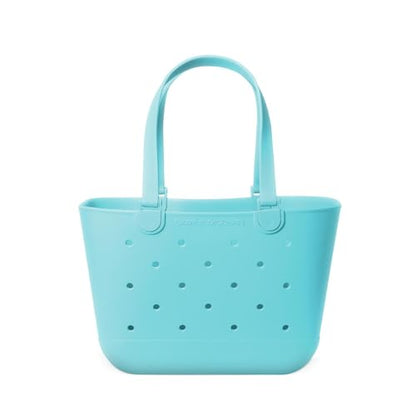 Simple Modern Large Beach Bag | Waterproof Getaway Rubber Tote with Zipper Pocket for Travel, Pool, Boat, Groceries, Sports | Nantucket Tides - color: Nantucket Tides, style: Large