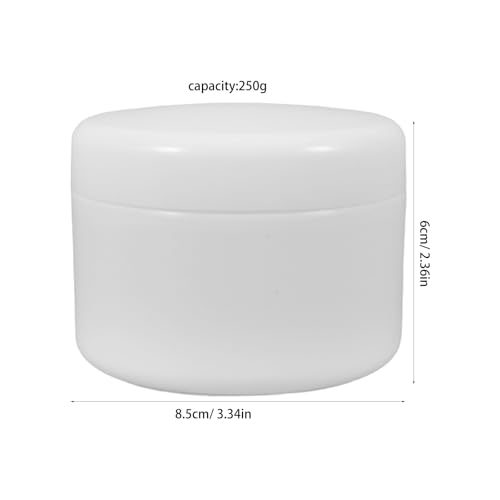 Abaodam 10pcs 250g Plastic Travel Containers for Skincare Creams Refillable Lotion Bottle Jars with Lids Leakproof Mini Cosmetic Cream Holders for Travel and Daily Use