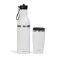 Tumbler, Stainless Steel 2-in-1 Travel Coffee Mug & Water Bottle, Leak Proof Insulated Cup for Hot & Cold Drinks, BPA Free, Fits Most Cup Holders (Chalk White) - color: Chalk White