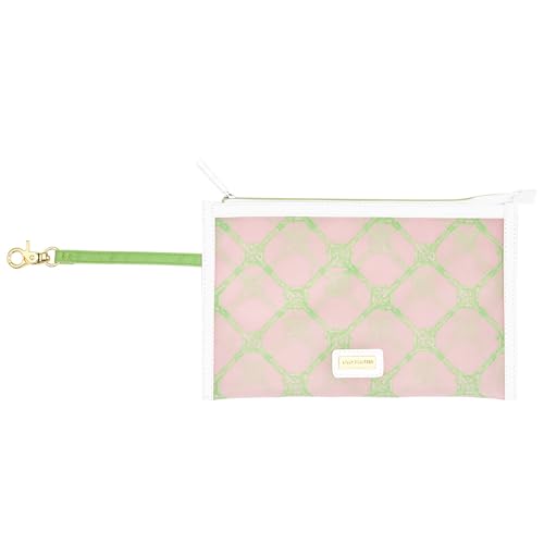 Lilly Pulitzer Beach and Picnic Cooler, Insulated Bag with Adjustable Shoulder Strap and Zipper, Soft Cooler - color: Lime Feeling Good