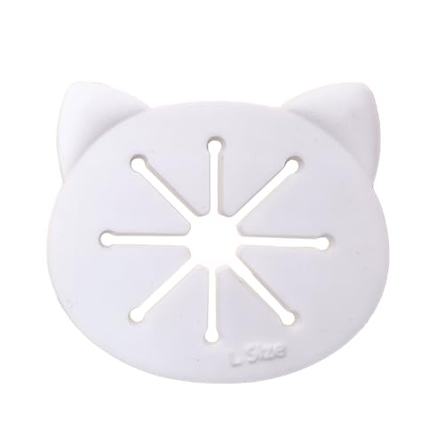 Cooplay 20PCS Sock Rings, Clips, Holders Locks Washing Sorters Laundry Storage Organization for Washing and Dryer Machine, Soft Rubber Keepers, Black Mouse/Bear and White Cat Pattern