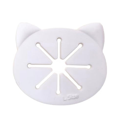 Cooplay 20PCS Sock Rings, Clips, Holders Locks Washing Sorters Laundry Storage Organization for Washing and Dryer Machine, Soft Rubber Keepers, Black Mouse/Bear and White Cat Pattern