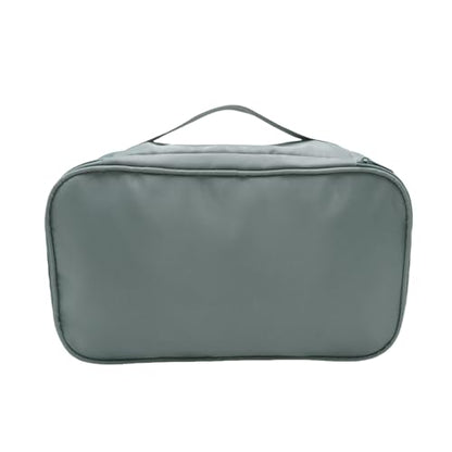 Portable Underwear Bra Storage Bag Waterproof Travel Organizers Multi-Layer Toiletry Packing Cube - color: B style-grey