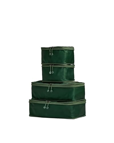 ANTLER - Compression Packing Cubes for Travel, Luggage Organiser for Suitcases or Bags, Travel Accessories, Set of 4, Antler Green - color: Antler Green
