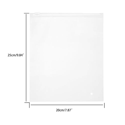 Frosted Packaging Bag, 50PCS 7.9X9.8 Inch Clear Plastic Poly Bags, Reclosable Clear Poly Bags with Vent Holes for Packaging Socks, Board Games, Underwear Leggings, Toys - size: 50 Pcs 7.9*9.8"