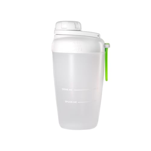 Oats Overnight Shaker Bottle – Leakproof Shaker Cup with Secure Screw Cap & Fill Line, Dishwasher Safe – Mixing Cup, Protein Shakes, Oatmeal, Breakfast On-the-Go & Travel - color: Green
