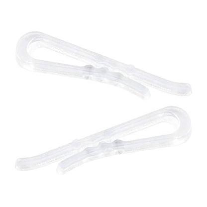 HAHIYO 1.5 inches/38mm 200Pcs Clear Plastic U Shape Alligator Clips Clothespins Garment Shirt Folding Clips with Teeth for Sewing Room Folding Board Sock Tie Pant Securing Fabric to Comic Book Board - size: Clear - 1.5 inches - 200 Count - With Teeth