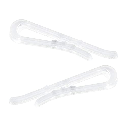 HAHIYO 1.5 inches/38mm 200Pcs Clear Plastic U Shape Alligator Clips Clothespins Garment Shirt Folding Clips with Teeth for Sewing Room Folding Board Sock Tie Pant Securing Fabric to Comic Book Board - size: Clear - 1.5 inches - 200 Count - With Teeth