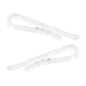 HAHIYO 1.5 inches/38mm 200Pcs Clear Plastic U Shape Alligator Clips Clothespins Garment Shirt Folding Clips with Teeth for Sewing Room Folding Board Sock Tie Pant Securing Fabric to Comic Book Board - size: Clear - 1.5 inches - 200 Count - With Teeth