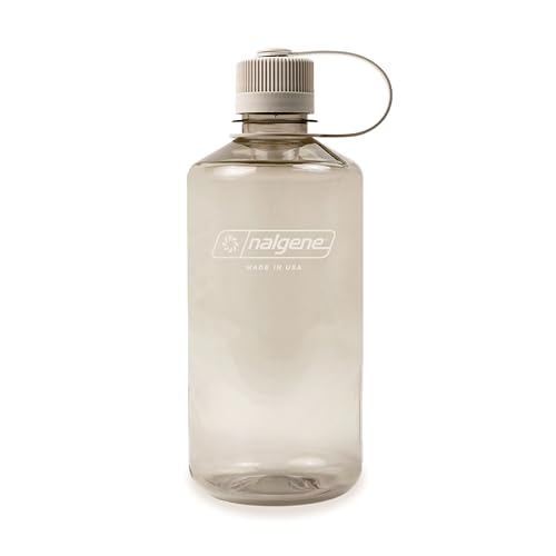 Nalgene 32 oz Narrow Mouth Water Bottle | BPA-Free, Durable & Leak Proof, Lghtweght Bottle for Hkng, Gym & Travel, Cotton - color: Cotton, size: 32 Ounces