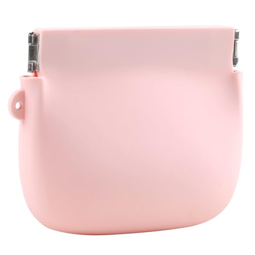 Squeeze Coin Purse for Women – Silicone Small Coin Pouch with Kiss Lock for Coins, Keys, Lipstick, and Earphones – Mini Cute Change Purse, Coin Purse & Pouch for Daily Life, Cars, Travel, Party - color: Squeeze / Pink