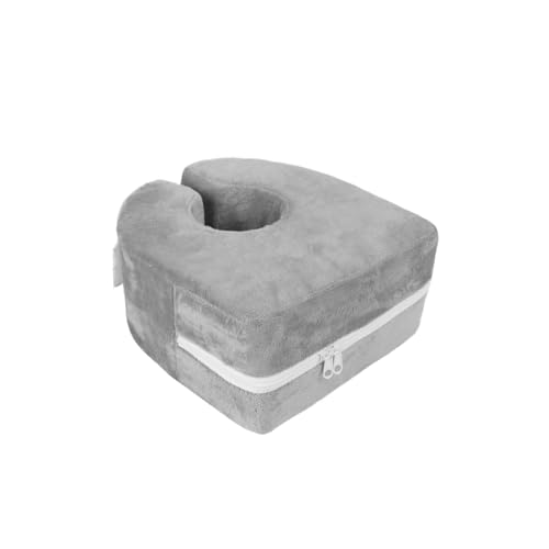 Adult Bed Sore Pads Wedge Foot Support Pillow Pressure Ulcer Ankle Protector Ring Foot Rest Pillows Bedridden Patient Elderly Heel Cushion Sleeping Elevated Foam Pad Leg Post Surgery Recovery Pillow - color: Grey,1pc