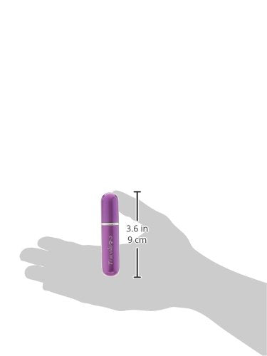 Travalo Classic HD Perfume Atomizer - Leak-Proof and TSA Approved for Air Travel - Reusable, Airtight, Easy-Fill Mini Pump Sprayer - Lightweight, Elegant Design w/Volume Window - Purple 0.17oz - color: Purple