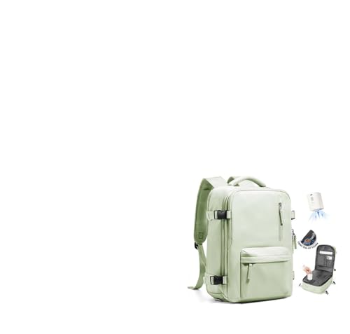 WONHOX Vacuum Travel Backpack Women,Carry On Backpack Flight Approved 18x14x8 inches Bag Spirit Airlines Personal ltem,College Sports Hiking Rucksack Laptop Blackpack mochila de viaje,MintGreen - color: A24-mintgreen（xx-large）