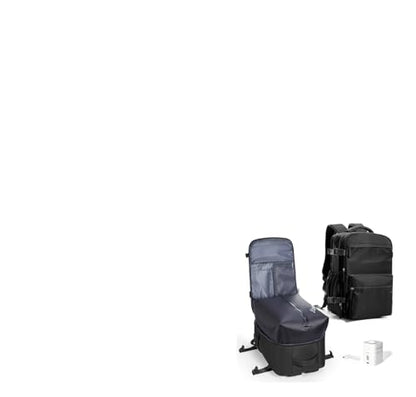 Vacuum Seal Backpack for Travel with Air Pump Waterproof Laptop Carry On Backpack Personal item Travel Essentials Compression Space Saver Bags Storage with Vacuum System Black - color: Black（with Air Pum,p）